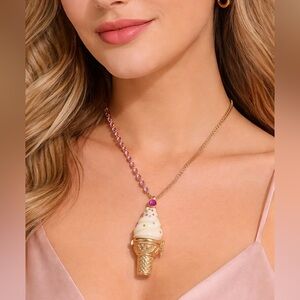 Betsey Johnson Ice Cream Necklace 🍦